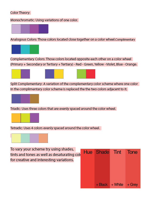 color theory poster